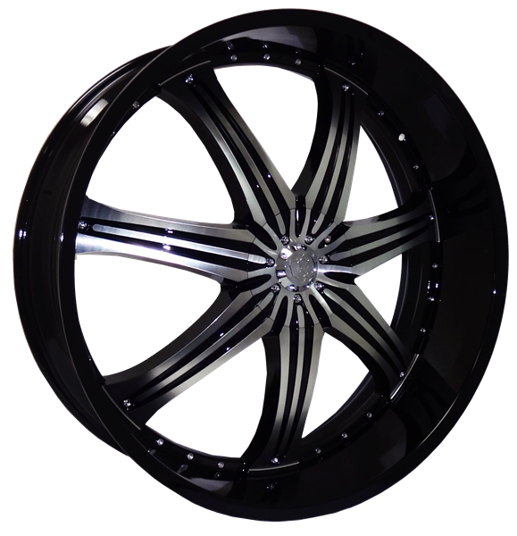 K9 K412 22X9.5+15 5X127+5X139.7 C.B 78.10 BLACK MACHINE FACE + BLACK LIP