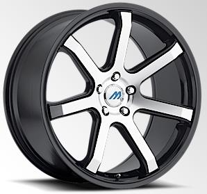 2 CRAVE MACH M7 18X8+35 5X114.3 C.B 72.56 GLOSSY BLK-MF-GBL