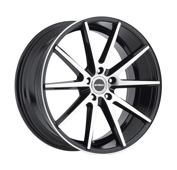 STRADA VELENO 20X9+40 5X120 C.B 72.60 GLOSS BLACK MACHINED