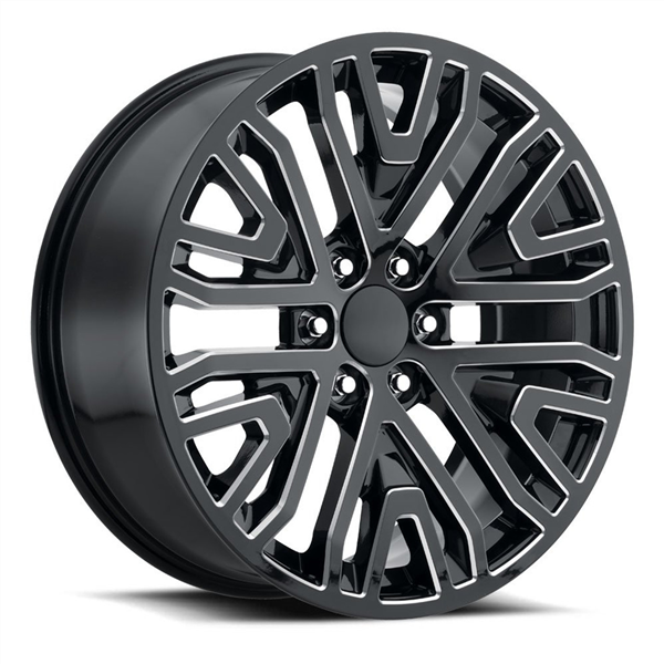 2108 CHEY/GMC MESH REPLICA 22X9+31 6X139.7 C.B 78.10 BLACK MILLED
