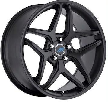 2 CRAVE MACH M3 20X8.5+35 5X112 C.B 66.56 SATIN BLACK