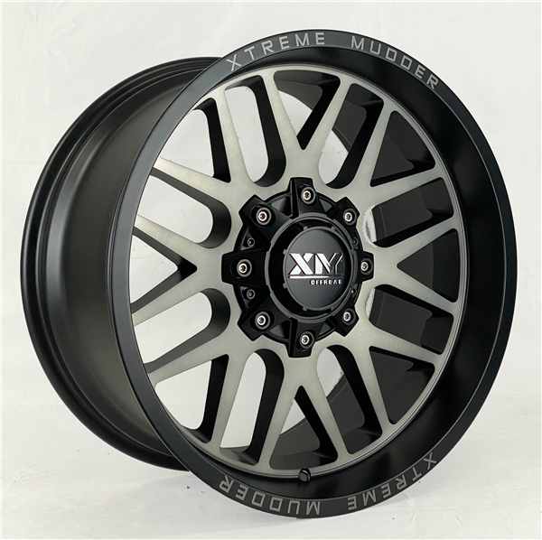 XTREME MUDDER XM-338 20X10-6 6X135+6X139.7 C.B 108 SATIN BLACK CLEAR TINT