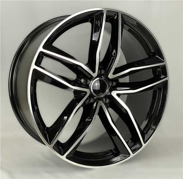 A1196 AUDI REPLICA 20X9+35 5X112 B C.B 66.46 BLACK POLISH