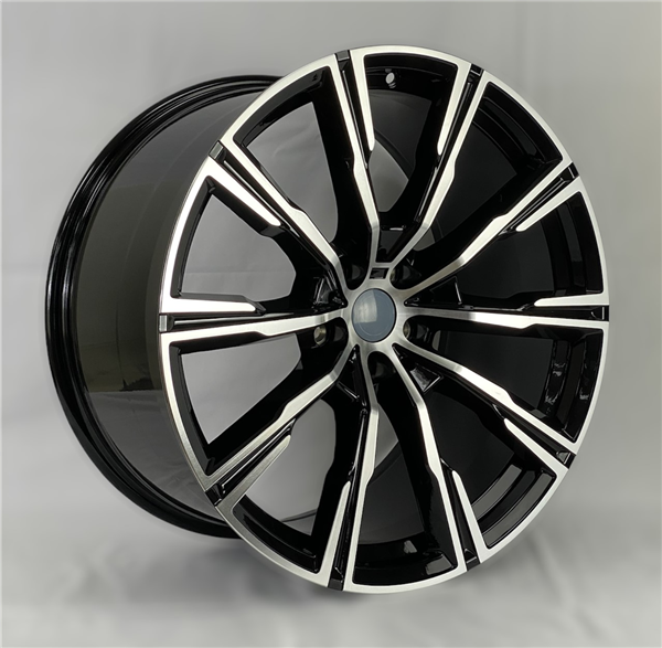 H795D H796D BMW REPLICA 20X9+35 5X112 C.B 66.60 BLACK MACHINE FACE**AVAILABLE STAGGERED ONLY**