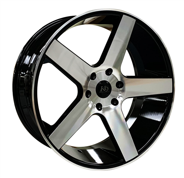 5198 22X9.5+30 5X120 C.B 74.10 MB BLACK MACHINE FACE