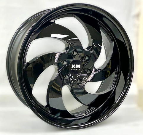 XM STREET XM-626 A0277 22X9.5+25 6X139.7 C.B 78.10 B ALL BLACK