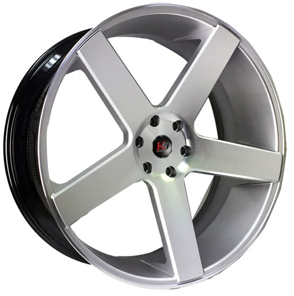K9 K15 24X10+34 6X139.7 C.B 78.10 MHS HYPER SILVER MACHINE FACE