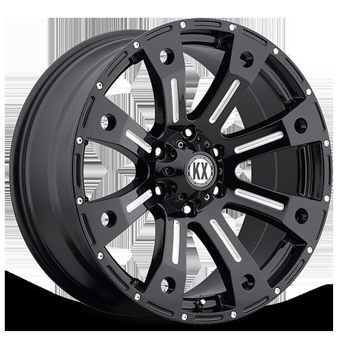 KATANA CP77 20X9+18 5X139.7 GLOSS BLACK MILLED