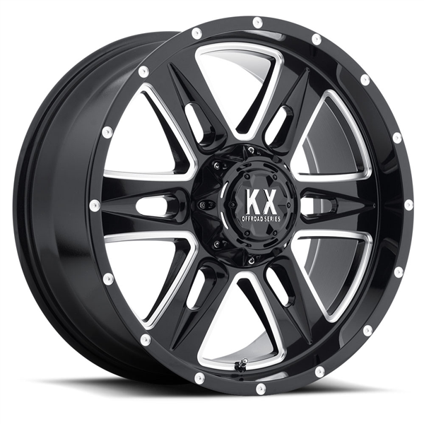 KATANA CP78 20X9+18 5X127 GLOSS BLACK MILLED