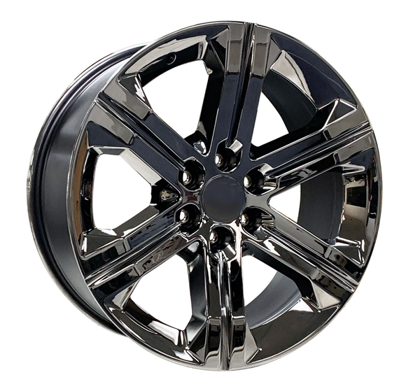 SMX 203 GMC SIERRA REPLICA 22X9+24 6X139.7 C.B 77.80 MAGIC CHROME