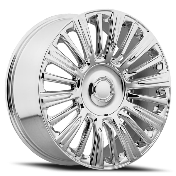 2123 CHEVY, GMC, CADILLAC REPLICA 22X9+31 6X139.7 C.B 78.10 CHROME (BIG CAP)