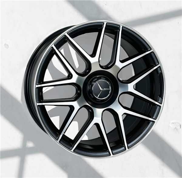 AO9933D MERCEDES BENZ REPLICA 20X9.5+43 5X112 C.B 66.45 MATT BLACK MACHINE FACE**AVAILABLE STAGGERED