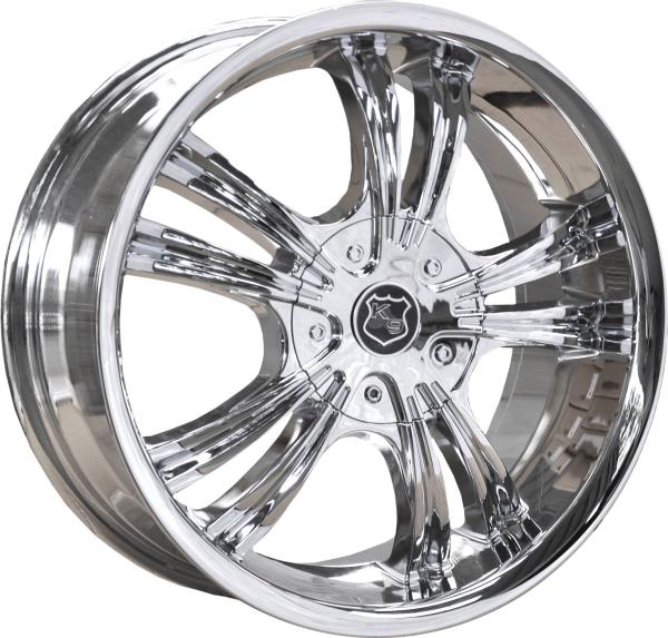 K9 K137 17X7.5+35 4X100+4X114.3 C.B 73.1 CHROME