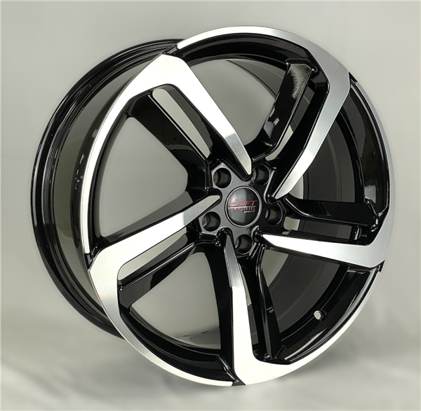 REPLICA HP837D 17X7.5+38 5X112 C.B 73.10 BLACK MACHINE FACE
