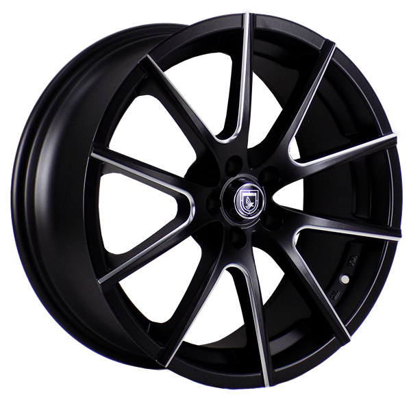 ELEGANTE AS1657 18X8+35 5X114.3 C.B 73.10 GLOSS BLACK MILLING WINDOW [ELOGO45]