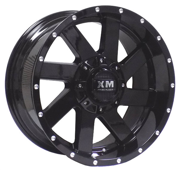 XTREME MUDDER XM-319 A0083 17X9-12 5X114.3+5X127 C.B 78.10 GLOSS BLACK