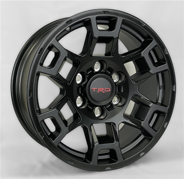 AO9873 TRD TR-5 REPLICA 17X9-12 6X139.7 C.B 106.10 SATIN BLACK