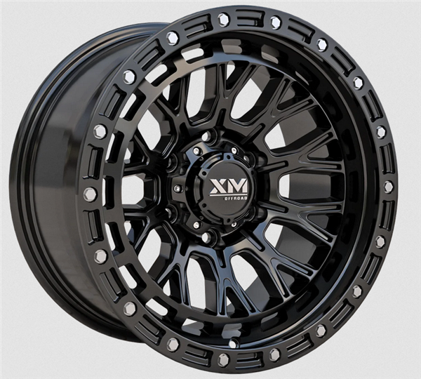 XTREME MUDDER XM-702 17X9+0 6X139.7 C.B 106.20 GLOSS BLACK