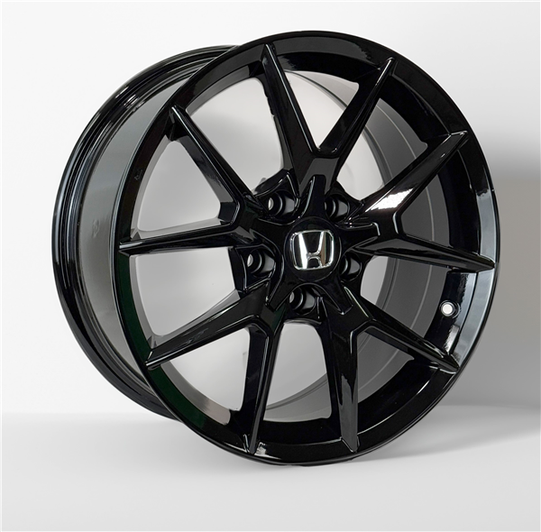 AO2360B HONDA REPLICA 17X7.5+35 5X114.3 C.B 64.10 ALL GLOSS BLACK