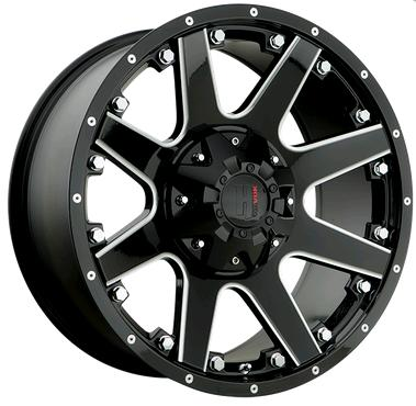 HAVOK OFFROAD 102 17X9-12 5X114.3+5X127 B+MW+MR BLACK MILLED