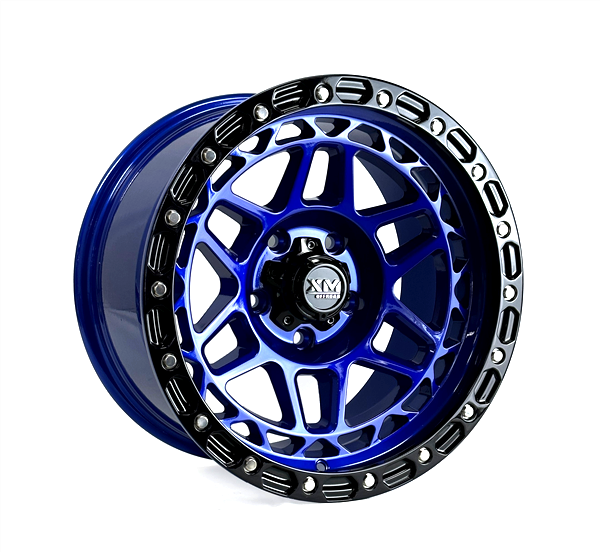 XM STREET XM-700 18X9+0 6X139.7 C.B 106.20 CANDY BLUE FACE+BLACK LIP