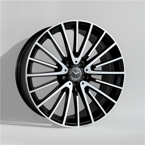 AO3064F REPLICA 20X8.5+36 5X112 C.B 66.50 BLACK MACHINE FACE