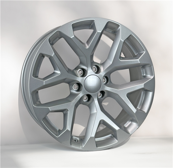 SNOWFLAKE CHEVY REPLICA SMX201X-229-SIL 22X9+24 6X139.7 (6X5.5) C.B 78.1 SILVER