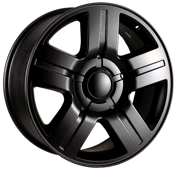 C03 [CHEVY] REPLICA TEXAS EDITION 22X9+30 6X139.7 C.B 78.10 ALL SATIN BLACK**SPECIAL**