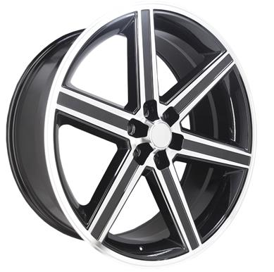 IROC-6 22X9.5+30 6X135 C.B 87.10 MACHINE BLACK