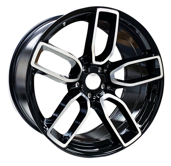 REPLICA DOD014 5201 DODGE WIDEBODY 20X10.5+25 5X115 C.B71.60 BLACK MACHINE