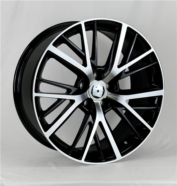 AO4459 TOYOTA REPLICA 19X8+35 5X114.3 C.B 60.10 GLOSS BLACK MACHINE FACE