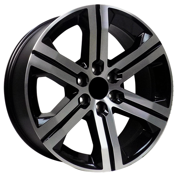 SMX 2203-B-MF GMC/CHEVY REPLICA 22X9+24 6X139.7 BLACK MACHINE FACE***SPECIAL**