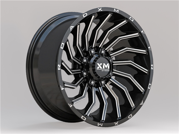 XTREME MUDDER XM-356 20X10-6 6X135+6X139.7 C.B 108 GLOSS BLACK MILLED