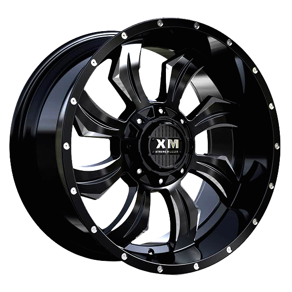 XTREME MUDDER XM-323 20X10+0 5X139.7+5X150 C.B 110 GLOSS BLACK MILLED