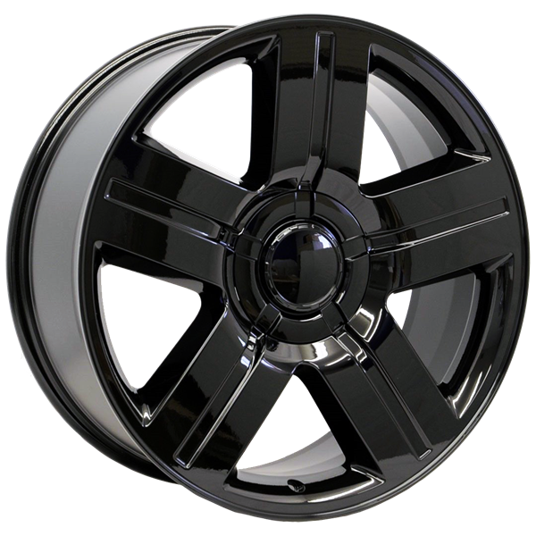 C03 [CHEVY] REPLICA TEXAS EDITION 22X9+30 6X139.7 C.B 78.10 ALL GLOSS BLACK**SPECIAL**