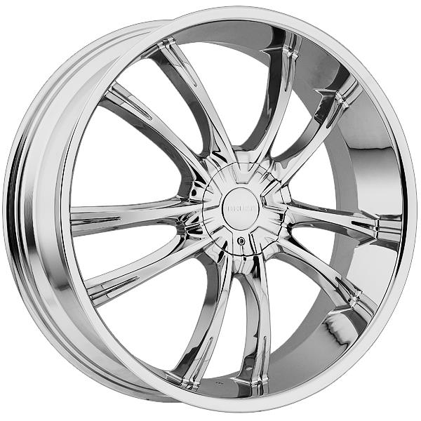 AKUZA 847 22X8.5+35 5X110+5X115 C.B 74.1 CHROME