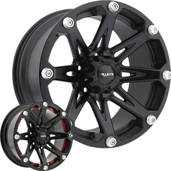 BALLISTIC 814 20X9+12 6X139.7 FLAT BLACK