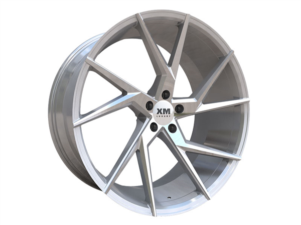 XM LUXURY XM-207 22X9+35 5X112 C.B 66.56 SILVER MACHINE FACE