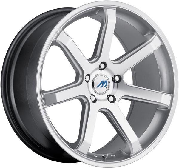 2 CRAVE MACH M7 20X9.5+35 5X112 C.B 66.56 HYPERSILVER-MF-HSL (STAGGERED)