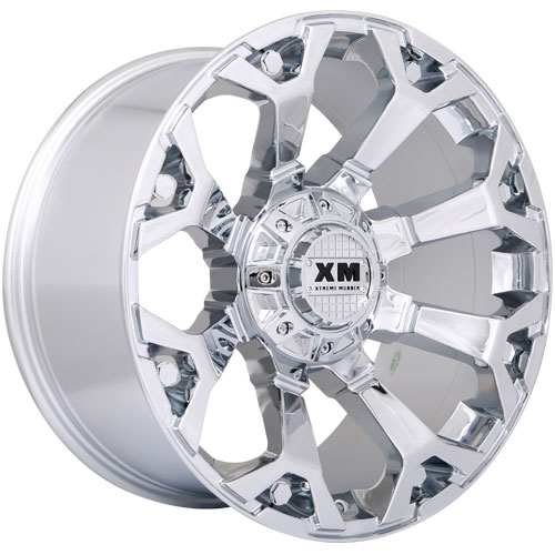 XTREME MUDDER XM-318 A0101 8025 20X10-12 6X135+6X139.7 C.B 106 CHROME