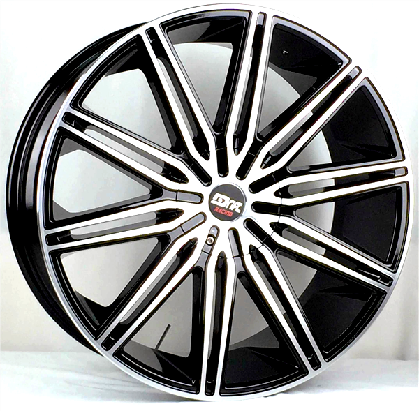 DRIFT RACING DR13 L913 22X9.5+15 5X115+5X139.7 C.B 78.10 BLACK MACHINE FACE & LIP (ALU CAP)