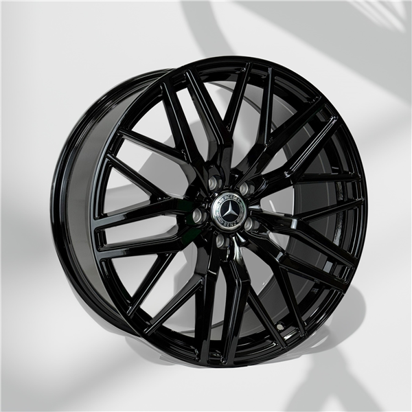 MERCEDEZ BENZ REPLICA 19X8.5+30 5X112 C.B 66.60 ALL GLOSS BLACK
