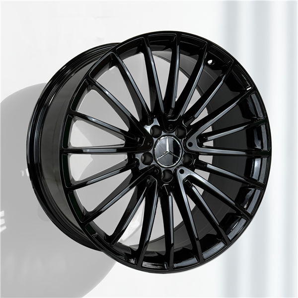 MERCEDES BENZ REPLICA AO2017Y 22X9+30 5X112 C.B 66.6 ALL GLOSS BLACK