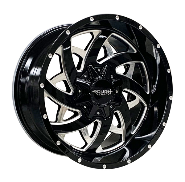 ROUGH TRACK RT34 AS9997 20X10-18 8X180 C.B 125.20 GLOSS BLACK MILLED