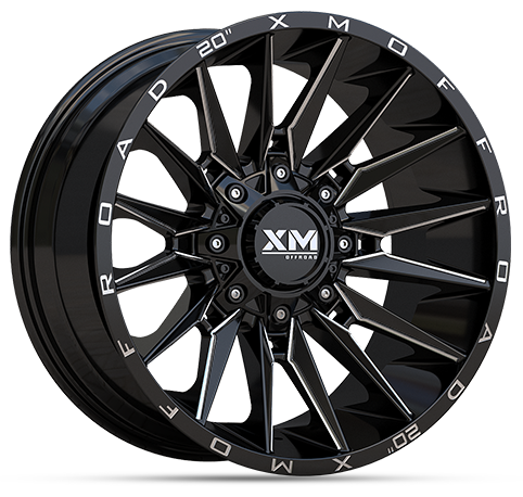 XTREME MUDDER XM-352 20X10-6 5X114.3+5X127 C.B 78.10 GLOSS BLACK MILLED