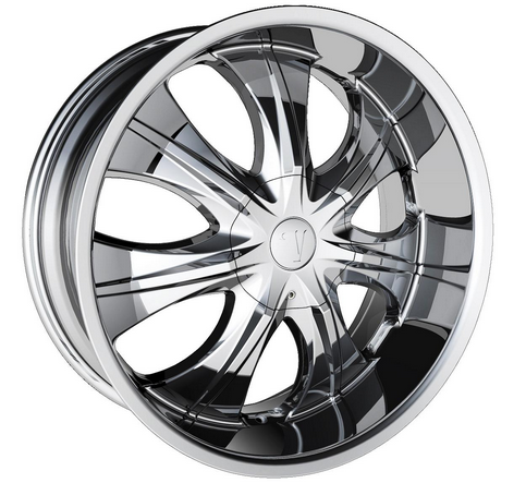VELOCITY 750S 20X8.5+30 6X135+6X139.7 CHROME (USED/MOUNTED)
