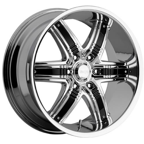 DEVINO 777 22X9.5+35 6X139.7 - DEVINO 777 - CHROME/BLACK INSERTS