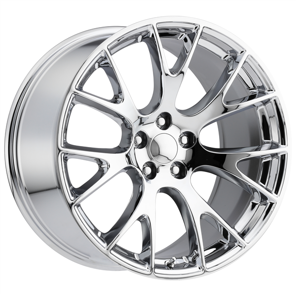DODGE HELLCAT REPLICA HC-16 22X10+18 5X115 C.B 71.50 CHROME