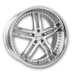 XIX15 20X10+40 5X114.3 C.B 73.10 SILVER MACH STAIN LIP - STAGGERED
