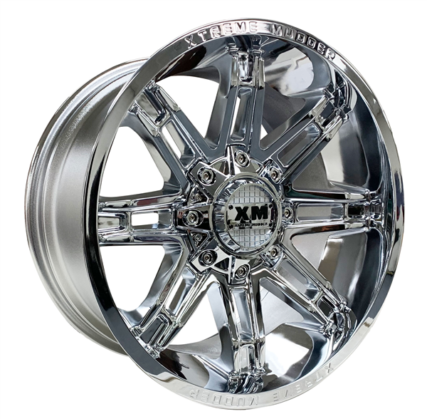 XTREME MUDDER XM-335 20X10-12 8X165.1 C.B 125 CHROME